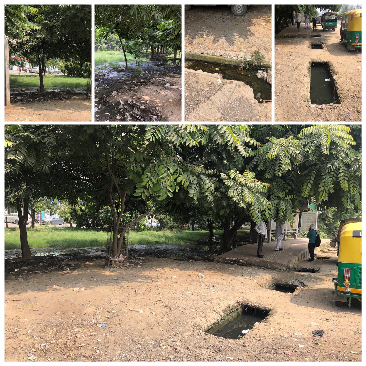mishranisheeth's tweet image. @cmohry @mcgurgaon this is outside #vatikacity... on sohna chowk... multiple complaints registered to RWA &amp;amp; MCG... stagnant water (prevailing #DENGUE) &amp;amp; audacious illegal auto stand... this is not what we paid for!!