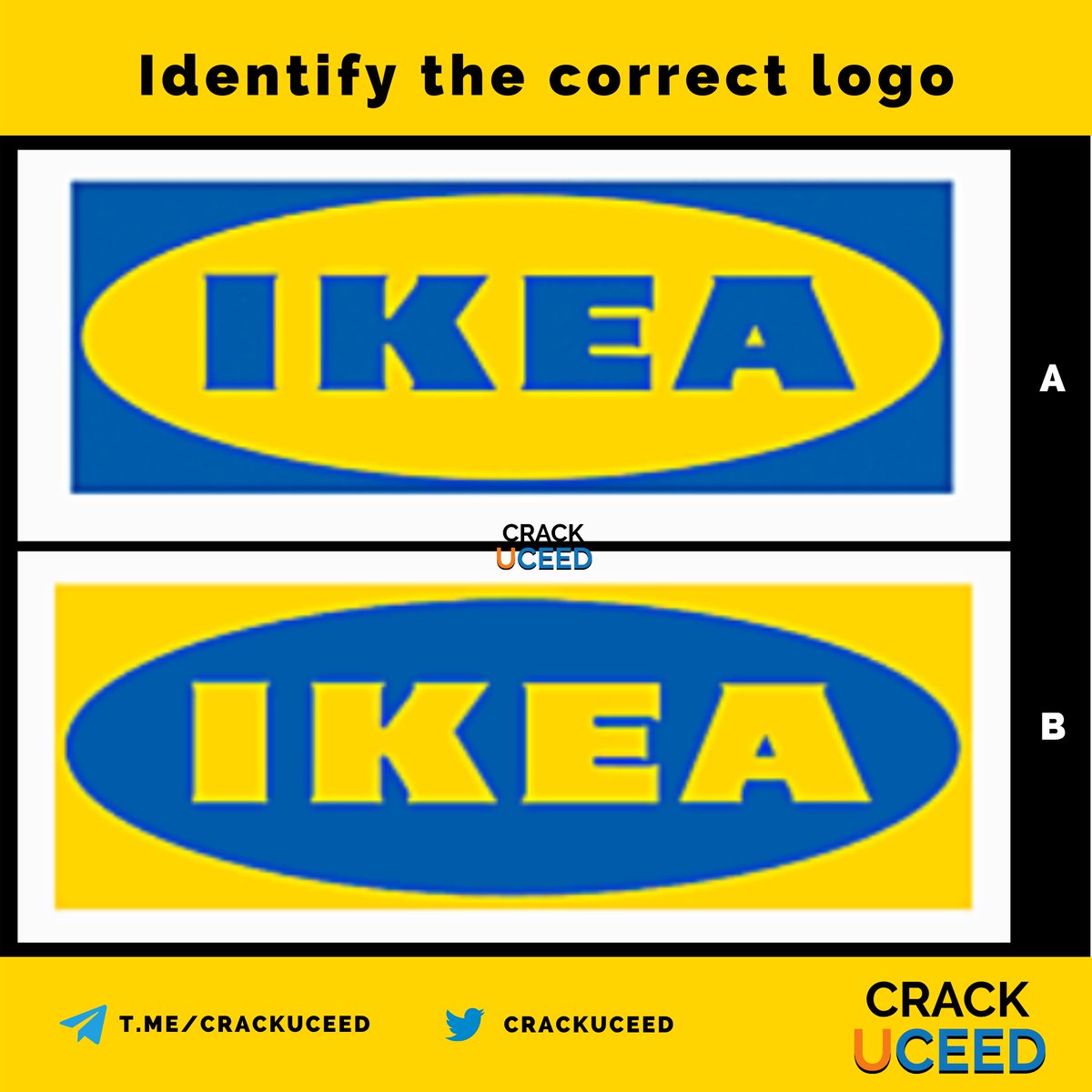 CrackUceed's tweet photo. Identify the correct logo
.
.
#CrackUCEED #UCEED #UCEED2020 #UCEEDExam #IITUCEED #CEED #CEED2021 #UCEEDQuestions #UCEED2021 #Identify #identifythecorrectlogo #CorrectLogo #Logo #CrackCEED https://t.co/3jG9aiJ5Yz