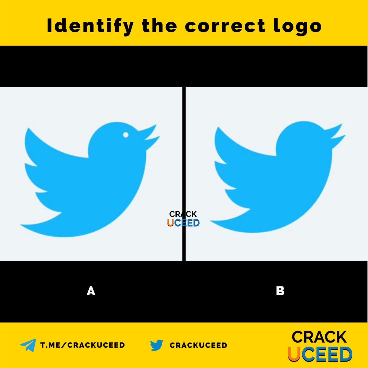 CrackUceed's tweet photo. Identify the correct logo
.
.
#CrackUCEED #UCEED #UCEED2020 #UCEEDExam #IITUCEED #CEED #CEED2021 #UCEEDQuestions #UCEED2021 #Identify #identifythecorrectlogo #CorrectLogo #Logo #CrackCEED https://t.co/gVU5U15RYs