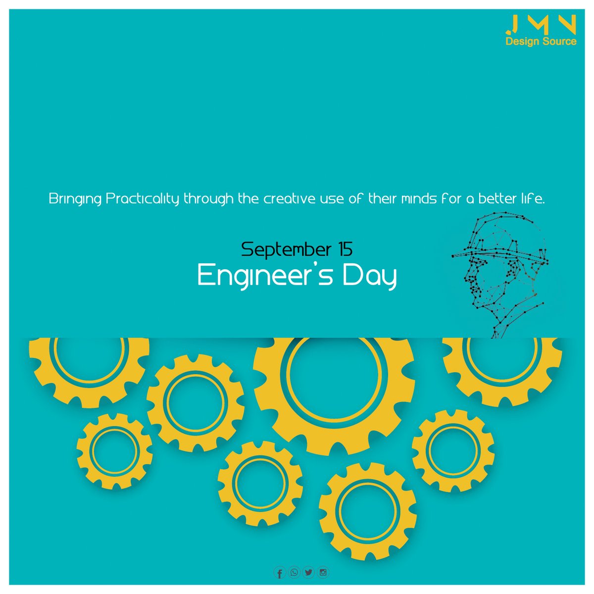 jmndesignsource's tweet image. Bringing Practicality through the creative use of their minds for a better life.

 &quot;Engineer&apos;s Day&quot;