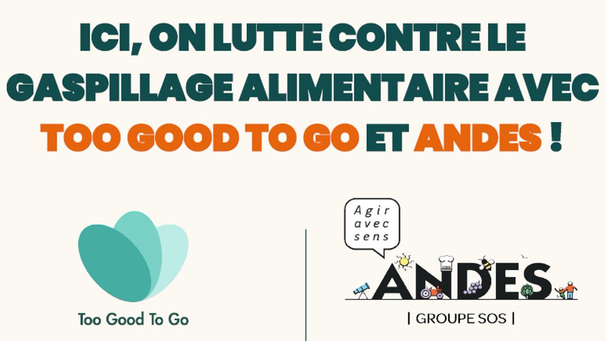ANDES et @TooGoodToGo_Fr s’associent 🤝pour lutter contre le gaspillage alimentaire en favorisant l'insertion sociale ! Un projet co-construit et innovant qui associe nos savoir-faire respectifs toogoodtogo.fr/fr/blog/andes-…