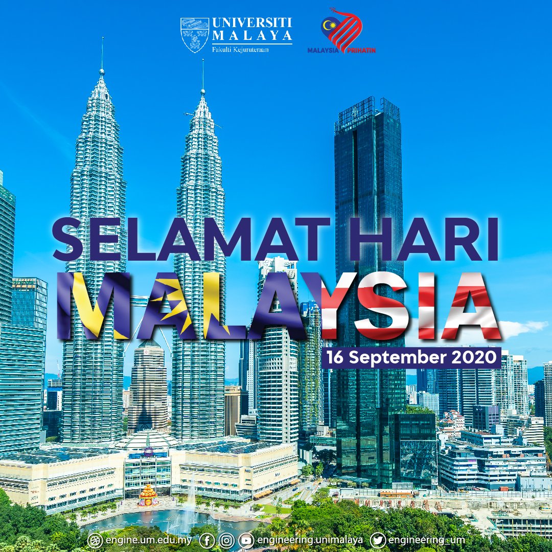 engineering_um's tweet photo. Selamat Menyambut Hari Malaysia kepada semua staf dan mahasiswa Universiti Malaya.
.
#engineeringUM #unimalaya https://t.co/VEG2EOtFlw