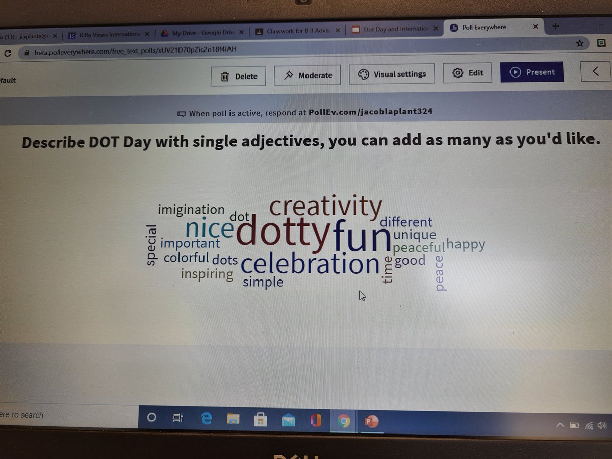 JacobMLaPlante1's tweet photo. Working on leaving our mark of Peace in advisory. 
#DotDay2020
#Internationaldayofpeace
#rvisionaries
#issedu https://t.co/eWQDr6SDUi