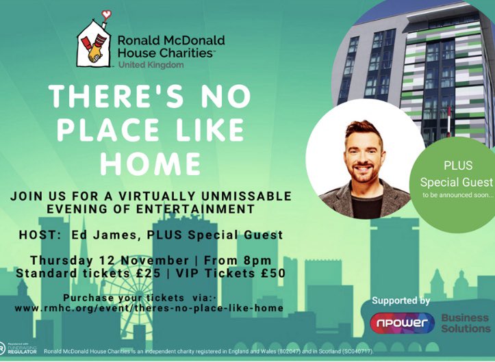 jkiely_john's tweet photo. Virtually unmissable! Support @RMHCUK Birmingham House on 12th November with @edjames_ https://t.co/WvxN6buVvd