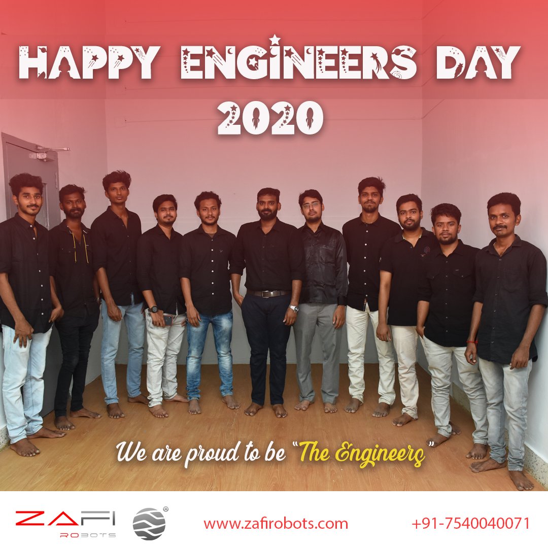 ZafiRobots's tweet image. Without #Engineers in our lives, it would have been a completely different world to live. A big thank you for giving us all these #inventions.

#ZafiRobots #Zafi #ZR #EngineersDay2020  #EngineersDay #SirVisvesvaraya #EngineersDayIndia #PropellerTechnologies #Technology #Science