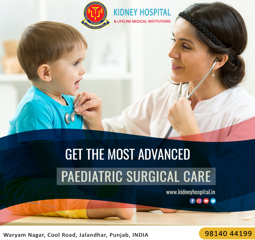 Get the most advanced Paediatric Surgical Care at Kidney Hospital.
Consult Now : 98140 44199

#KidneyHospital #PediatricServices #Health #NewBorn #Care #BabyCare #MotherandChildCare #BestPediatricCare #Jalandhar #India