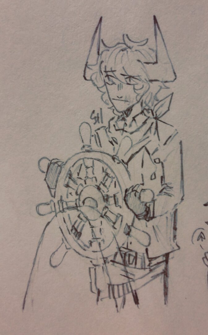 im_a_murderer_'s tweet photo. i did it too, lmao
i drew #western #dismas
but its a pirate, idk what is this, buut..
its kinda look pretty,
#vasterror #vast_error https://t.co/6nDf0fp01t