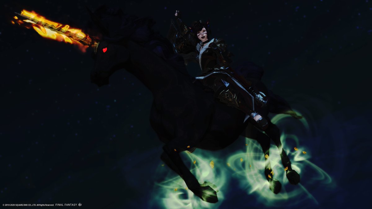 astridknight27's tweet photo. I GOT NIGHTMARE ONLY TOOK 2 HOURS #PS4share #raremount #FFXIV #ARR #Ponies https://t.co/7JXuFtBuTS