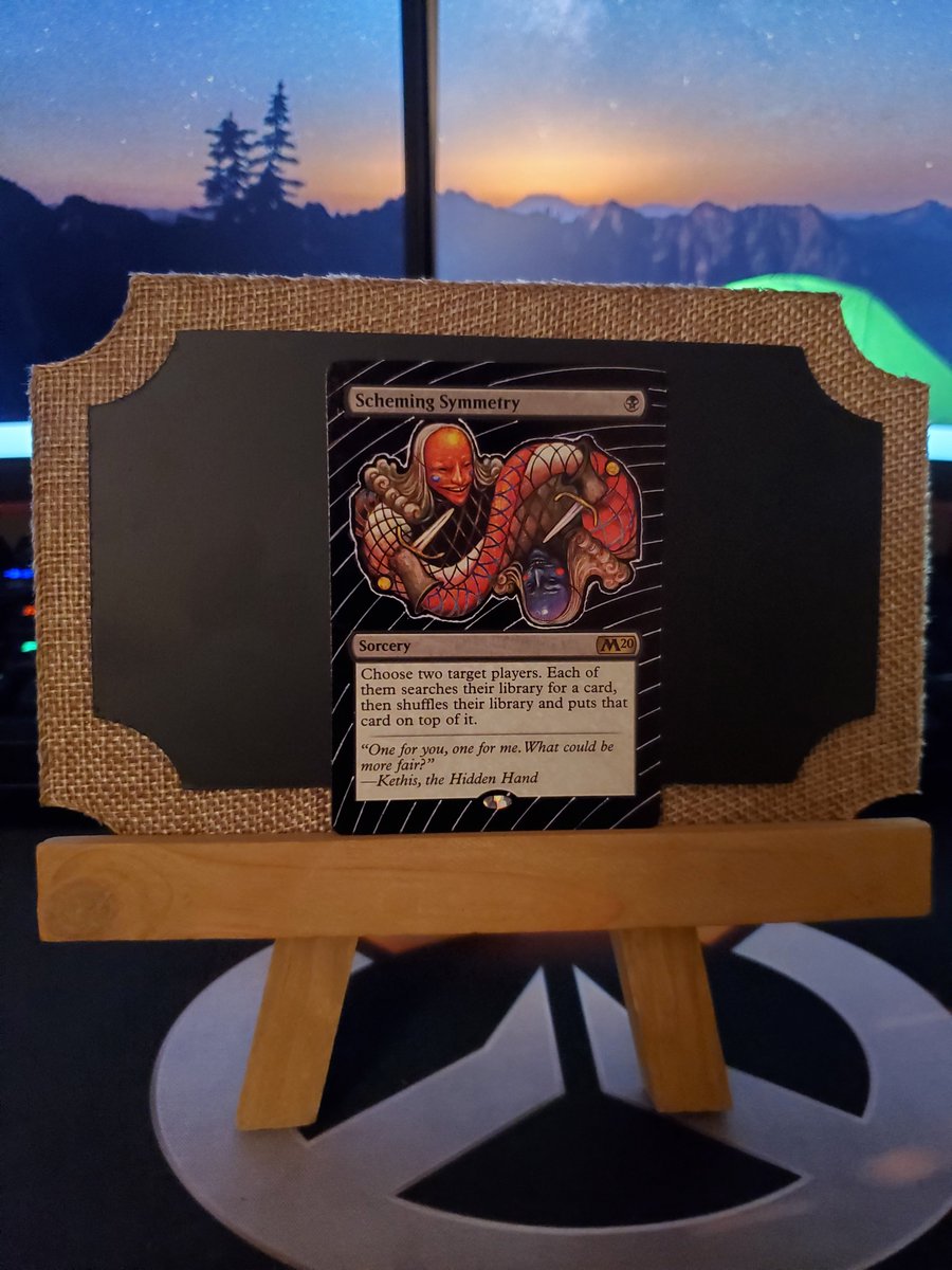 BlackGMtG's tweet photo. I'm giving away this Scheming Symmetry for FREE!
Like and retweet this tweet, and follow this account to be entered. Winner will be chosen at 12 PM EST on Friday the 18th.
Good luck! https://t.co/tUoiHCEaCb