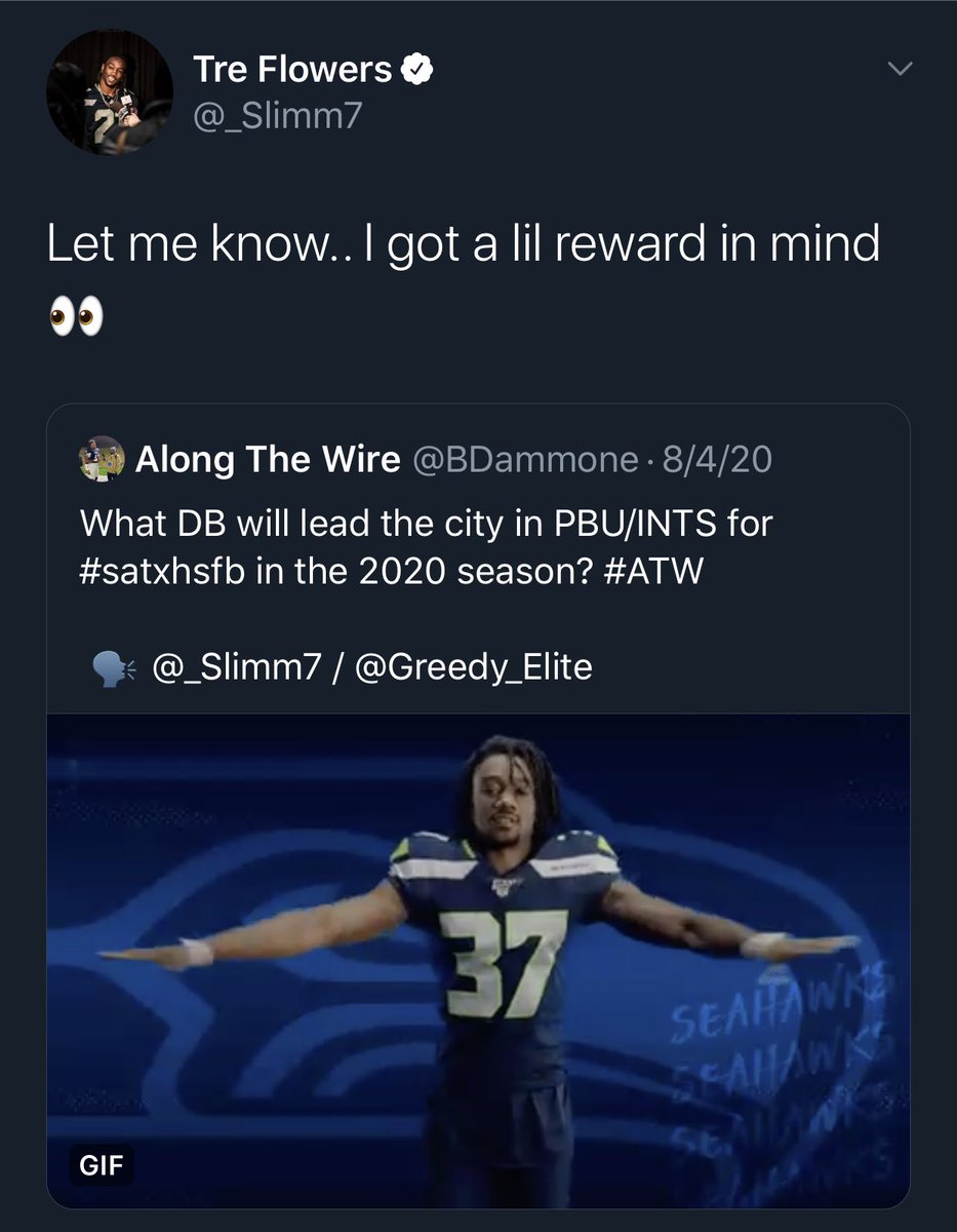 BDammone's tweet photo. With 5A/6A booted up...all systems are ago now!
๐ฃJust a reminder 210 area DBs! ๐
QBs be afraid...be very afraid! ๐
#ATW #satxhsfb @STX7v7 @SportsGrind @CarolinaTeague_ @PuroSportsSA @STFUnltd @texashsfootball @dctf @cantmisssports1 @StatZ_G
๐๐พ๐๐พ๐๐พ๐๐พ #PBU #INTs #pick6s https://t.co/XpDSLrTCNa