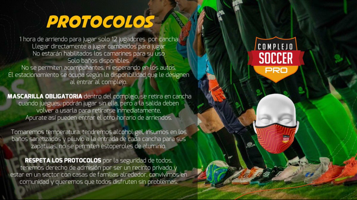 SOCCERPRO_CL's tweet image. Fecha tentativa de apertura el 28 setiembre en fase 3 🙏

Recuerda que hasta el 17 de septiembre estamos con preventa de COMPRA de arriendos de canchas con precios exclusivos 

#soccerpro #macul #santiago #chile RT