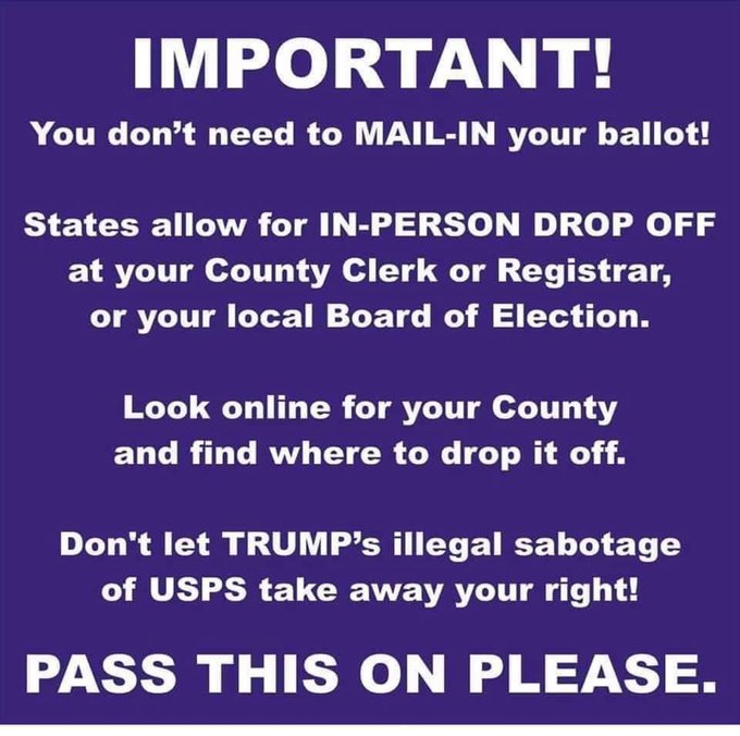 TrumpHasGot2Go's tweet photo. #PlanYourVote ~ #WeWinWhenWeVote ~ #VoteEarly ~ Apply Today for Your Mail In Ballot ~ #CheckYourRegistration @ https://t.co/TxXpSZcbNZ https://t.co/yQyAd4r1HB