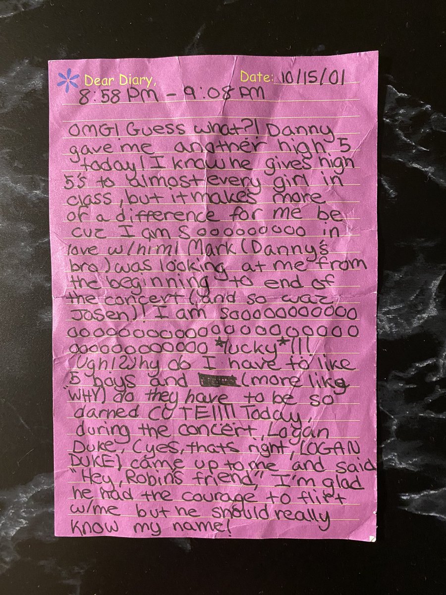 i can’t stop thinking about this diary entry i wrote right after 9/11