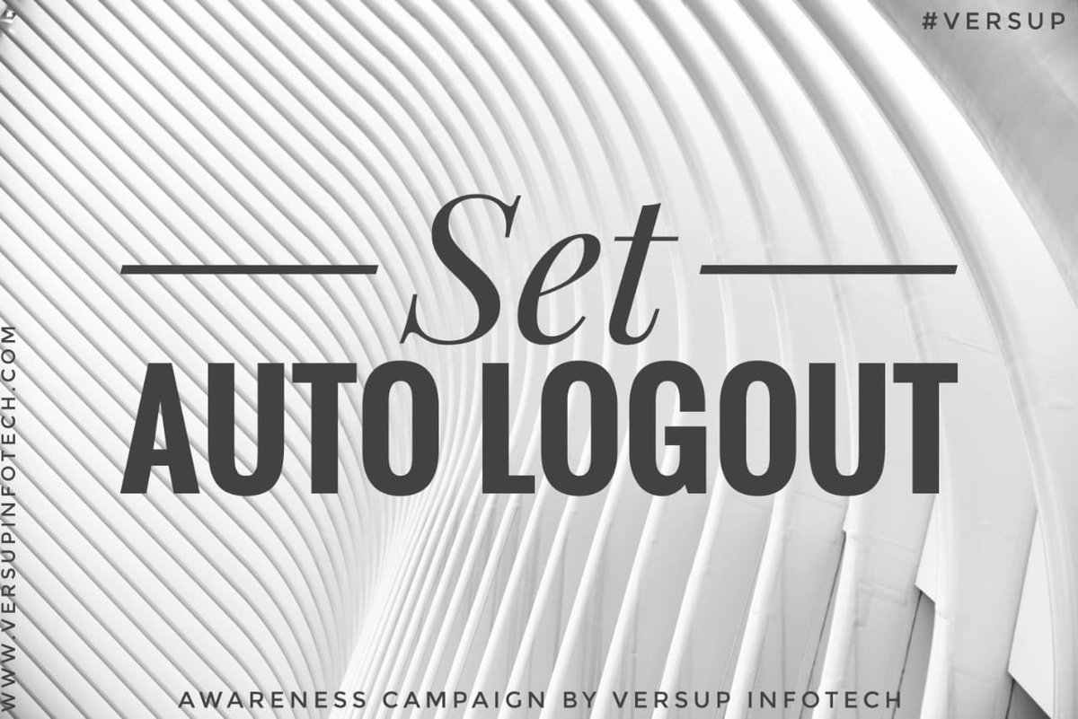 VersupInfoTech's tweet photo. Keep devices with you at all times or stored in a secure location when not in use. Set auto logout if you walk away from your computer and forget to log out.
#VERSUP #VSecureIT
#mobilesecurity #DataSecurity #infosec #cloudsecurity #cybersecurity #security #iot #cloud #data https://t.co/rddFrZ3uFz