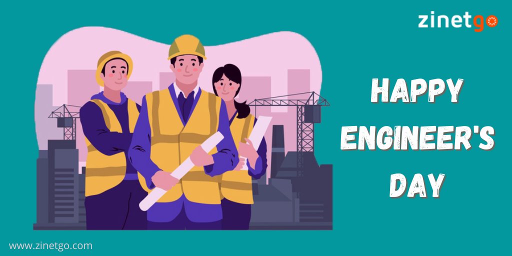 ZinetGo's tweet photo. Happy Engineers Day to all Engineers across the Globe. We salute your great ideas and innovations that has truly changed our lives.

#happyengineersday #engineersday2020 #engineering #engineer #technology #construction #design #architecture #science #zinetgo https://t.co/oIoRi3ITsq