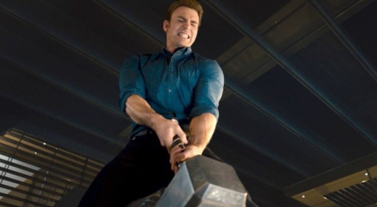 being worthy - steve rogers moves mjolnir in age of ultron (2015) and is able to lift mjolnir in endgame, proving he is worthy