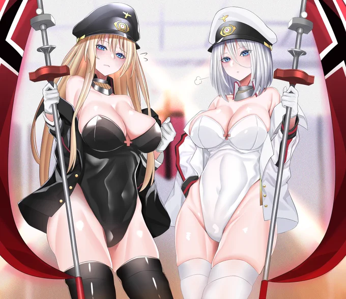 「これが3周年にふさわしい格好なのか?」「やれやれ・・・」 #アズールレーン #アズレン3周年アート 