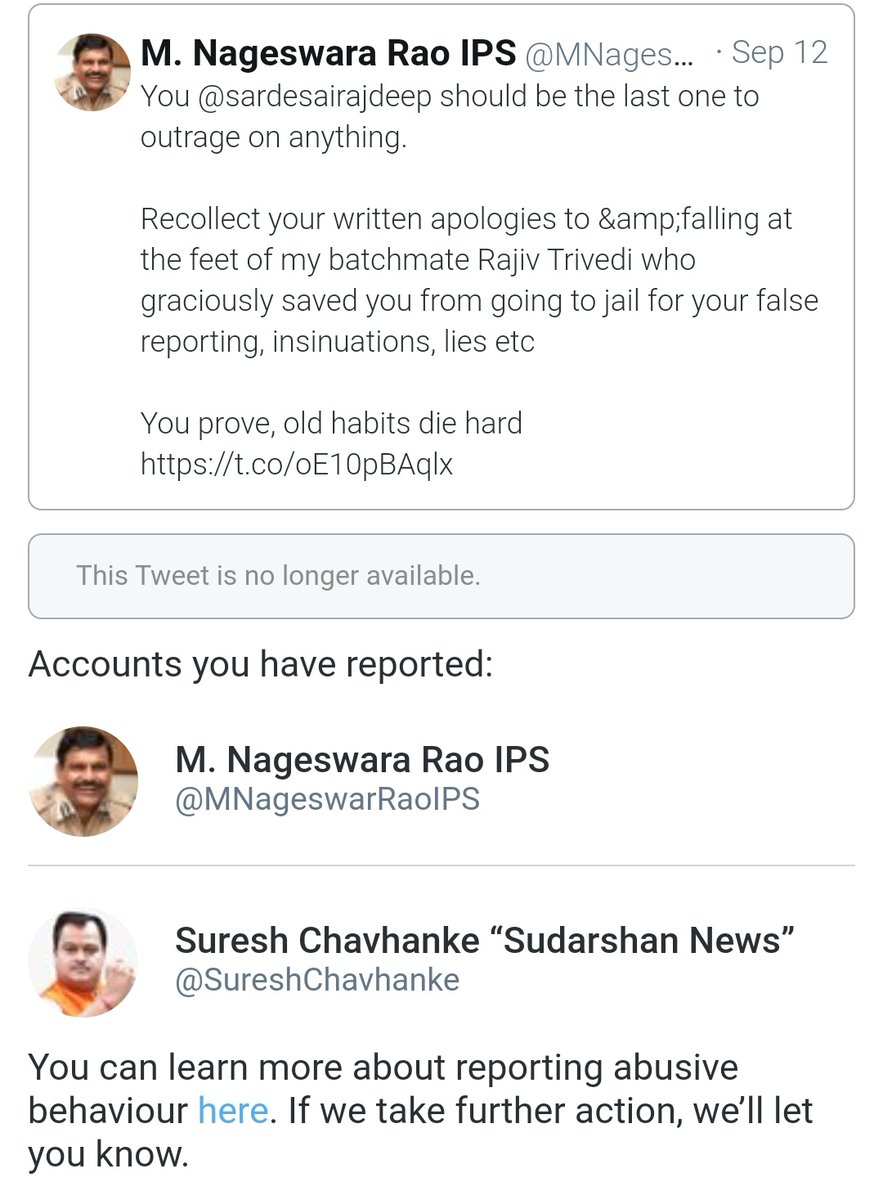 Keep reporting folks! That Nageswara Rao Tweet on #SwamiAgnivesh has been removed by Twitter!