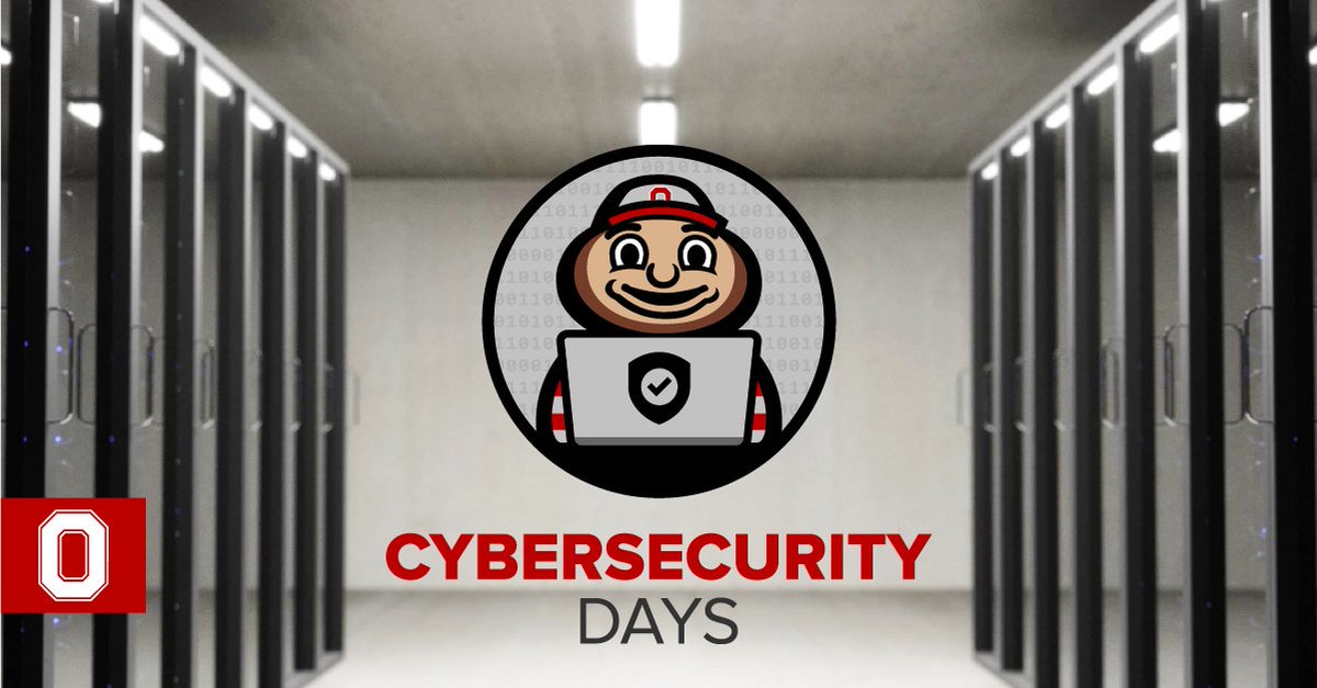 OhioStateIT's tweet photo. Cybersecurity Days is here! Register for the two-day virtual event featuring discussions & presentations from cybersecurity thought leaders. Join us for Virtual Training on Oct. 6 and a Virtual Community Forum on Oct. 14. Register now โฌ๏ธ
https://t.co/AqoLKSHBJ4 #OSUCyber #OSUCSD https://t.co/NJyuCY31eV