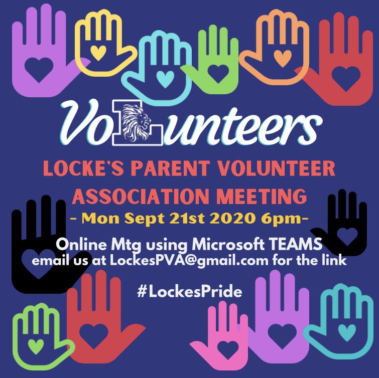 Locke's Public School PVA (@lockespva) on Twitter photo Join us ONLINE for Mon Sept 21st at 6pm for our September PVA Meeting. Email us at LockesPVA@gmail.com for the link. <a href="/Lockes22/">Locke’s Public School</a> #LockesPride Join us ONLINE for Mon Sept 21st at 6pm for our September PVA Meeting. Email us at LockesPVA@gmail.com for the link. <a href="/Lockes22/">Locke’s Public School</a> #LockesPride