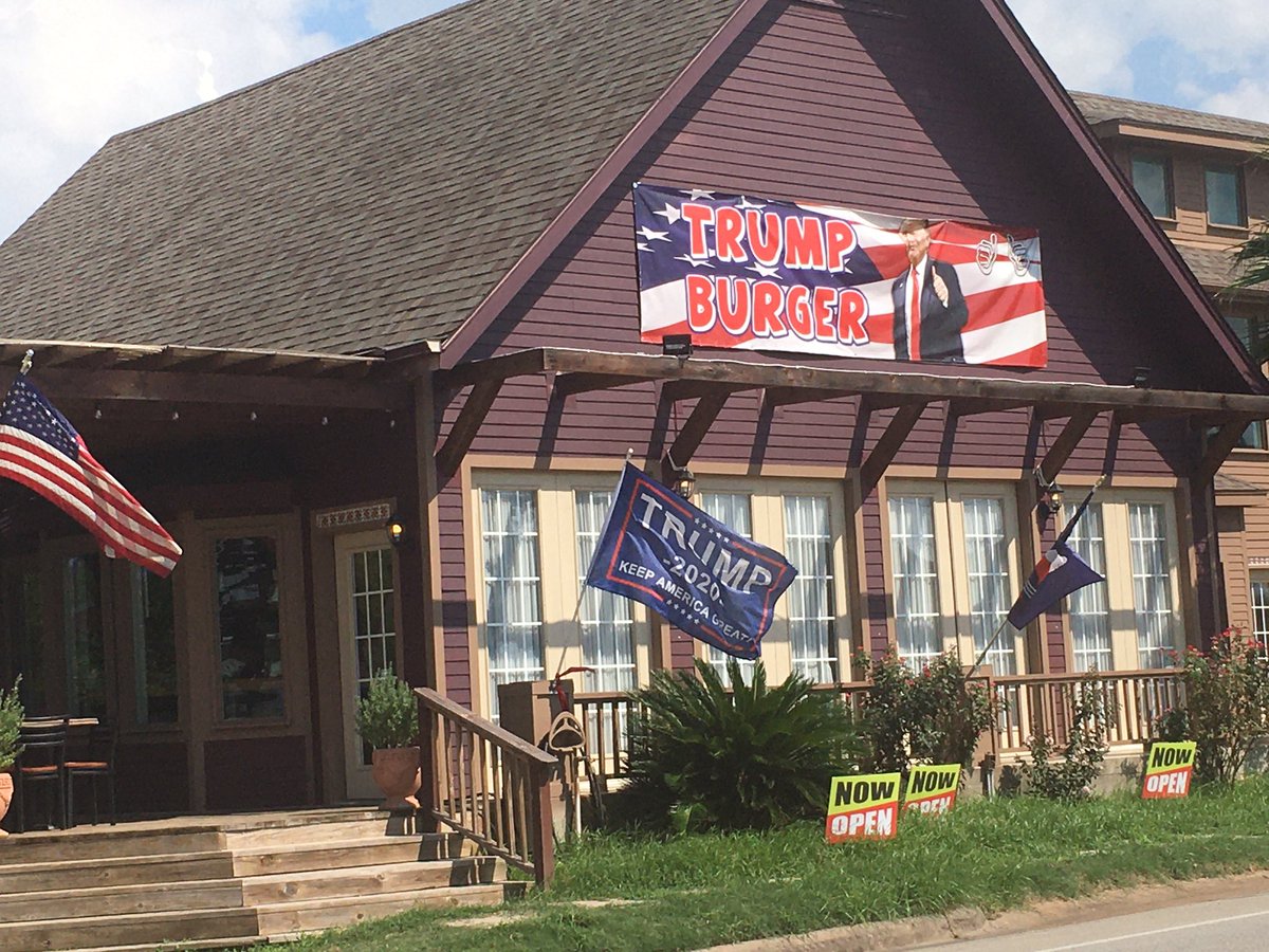 matthew2000tx's tweet photo. @LastWeekTonight have y’all been to Beeville, Tx where there is a Trump Burger and a Trump Cafe?!? Small town two Trump eateries seems like a fun story the cult of Trump https://t.co/YXPUX6pz1n