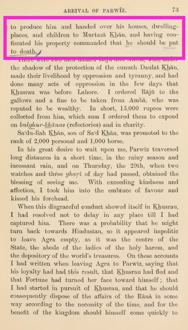 In Tuzk-e-Jahangiri, Jahangir wrote that he ordered to kill 5th Guru of Sikhism, GURU ARJAN DEV JI.