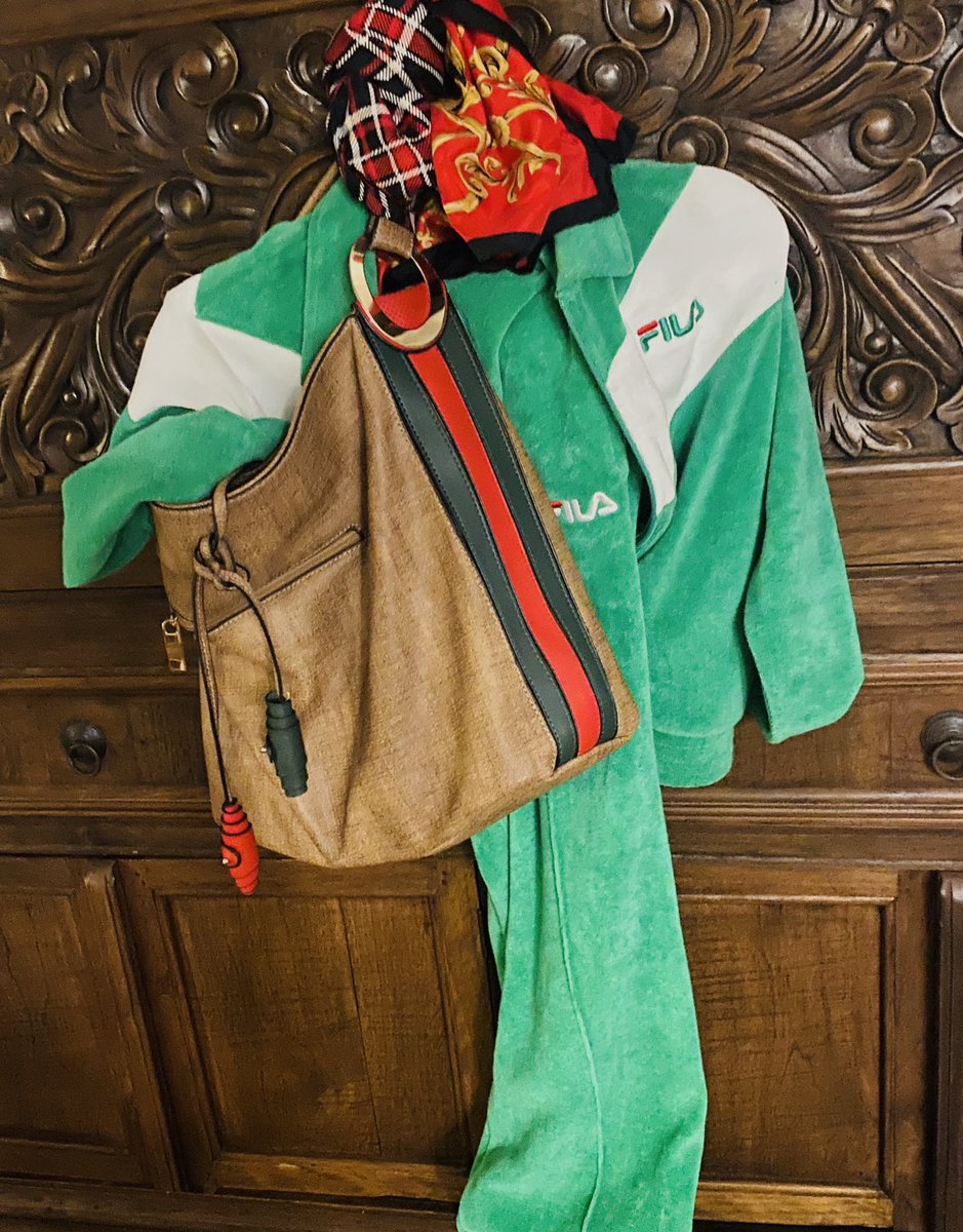 myfinalvinyl's tweet photo. Ya “FILA Me” ? Original SGRbundle...   @FILAUSA #Tennis  #timelapse  #authentic #tracksuit #versaci @usopen @TennisChannel  #bjornborg #terrycloth  #zippers #tassles @desertdaze Always @IN @lovelove https://t.co/w8rcno5do6