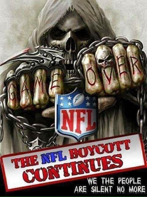 boycottNFLSpons's tweet photo. @espn @ESPNNFL Not a word on police officers Ambushed. Spewing crap about criminals breaking laws and disrespdcting law.  They can mention criminals who rape children and disrespect the law. Done with NFl https://t.co/6r0YYIMngG