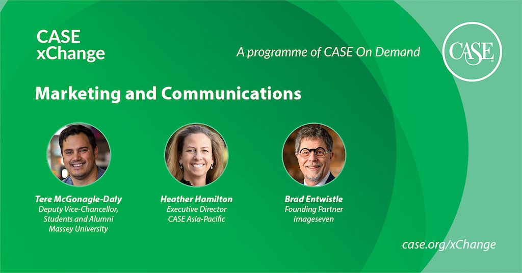 case_asia_pac's tweet photo. It's all about #MarComms in this new #CASExChange episode! Find out how experience will drive the next era of marketing, learn to align experiences across different campuses + students, and explore student engagement in the virtual environment.

Listen ▶️ https://t.co/f0qjW0U6RR https://t.co/3rts0uNinu