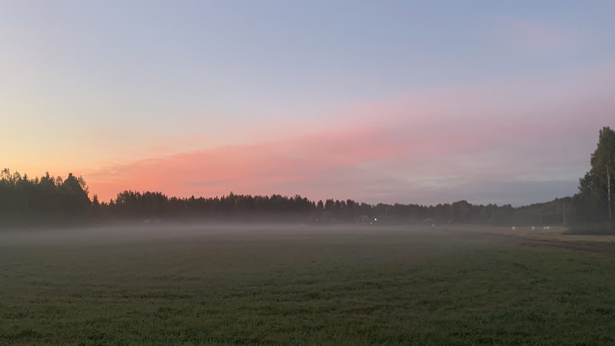 Slightly earlier today but, nonetheless, good morning from Norrland. 