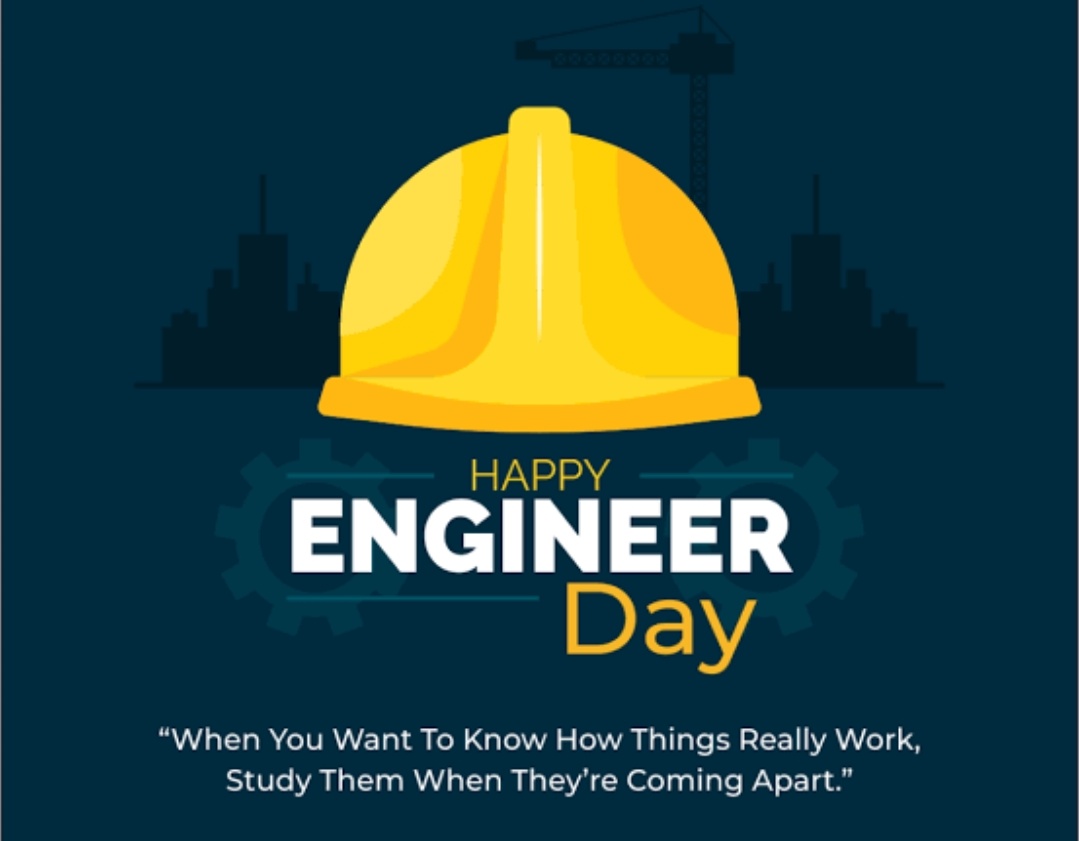 ashuias81's tweet photo. You are the one who is responsible for so many creations. Wishing a very #HappyEngineersDay to all Engineer. https://t.co/0tKme9XcLG