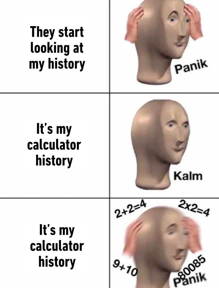 9GAG's tweet photo. Question: 3+5=?
Me: *uses calculator just to be sure* https://t.co/sALL1OHCQU