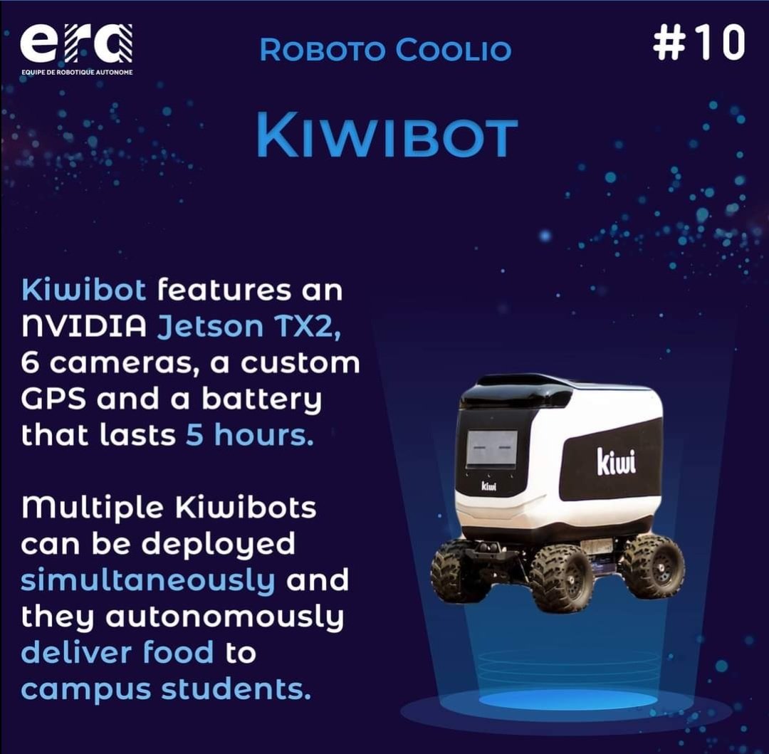 ERAIITK's tweet photo. We now have home deliveries for food and drones delivering your online shopped items. Now behold this robot that delivers your food on ground!!
Kiwibot is a robot developed by students of UC Berkeley to deliver food.
#ERAIITK
#Robotics
#tech
#AI https://t.co/Ve5vadZUeL