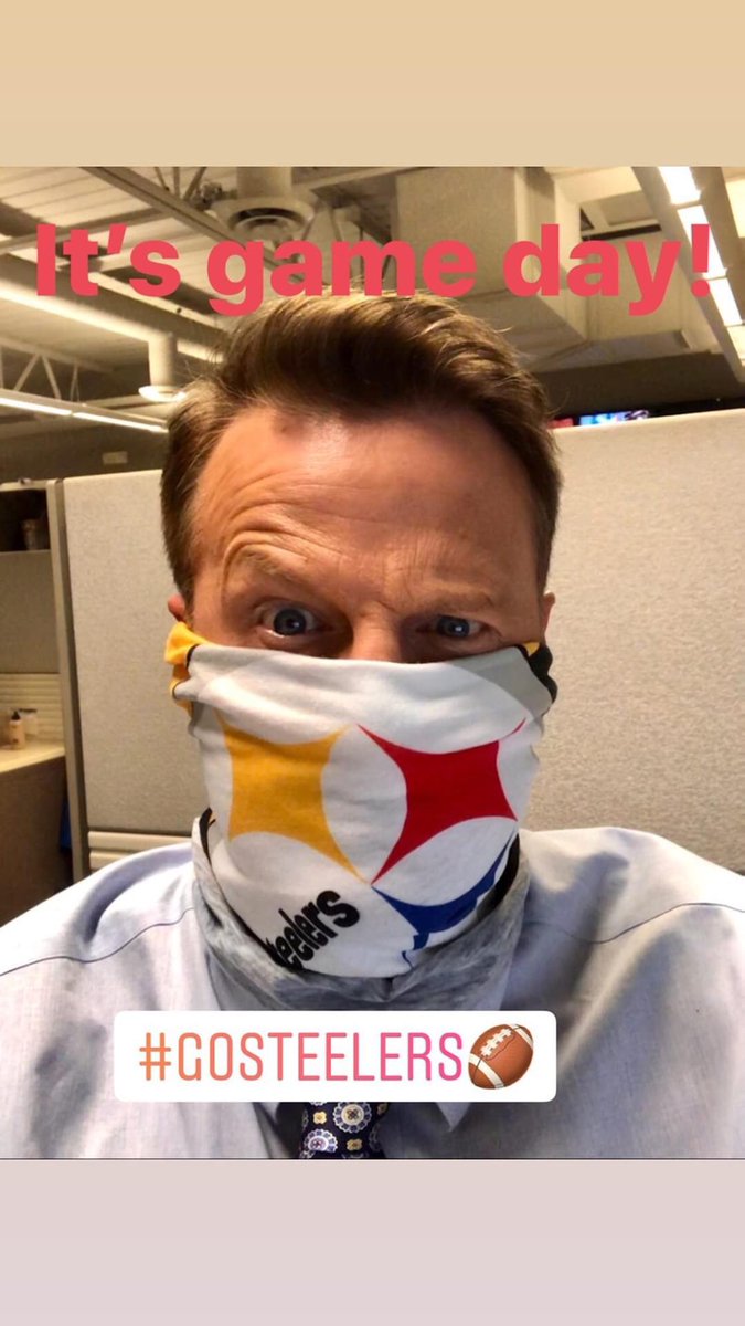 SkilburyFOX4KC's tweet photo. My uncle in Pennsylvania sent me the perfect NFL face covering! #steelers #NFL https://t.co/eloQPc5goM