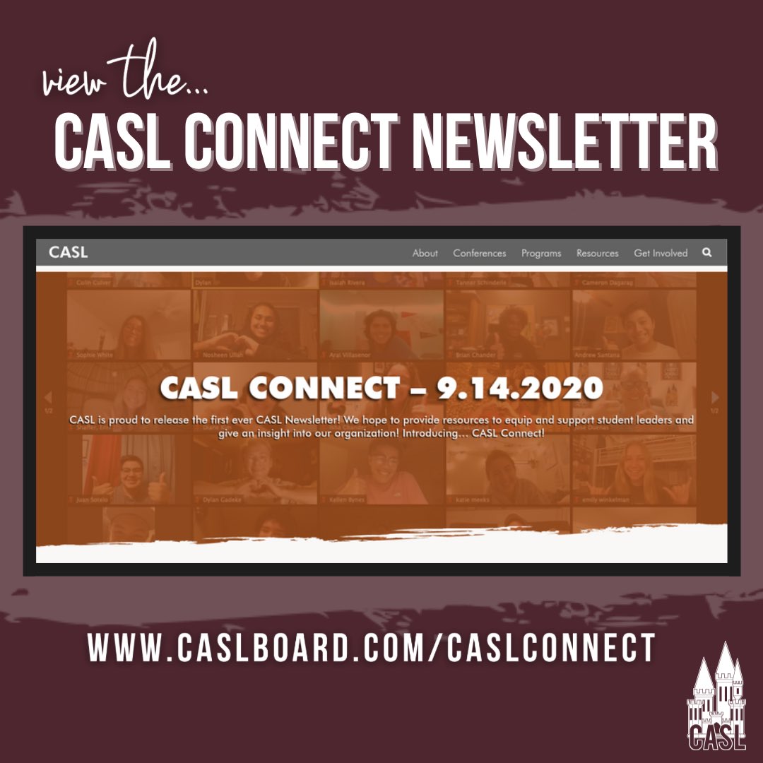 Check our the first ever CASL newsletter, CASL Connect! Now available on caslboard.com/casl-connect!