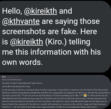 For people believing on the lies that @/kthvante just created. Here this is for y'all.