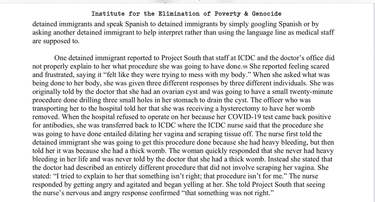 Instead, the SOLE DIRECT COMPLAINANT in the “hysterectomies” section says she was given confusing and contradictory information about a proposed procedure, said ‘it’s not for me’, and was shouted at by a nurse.