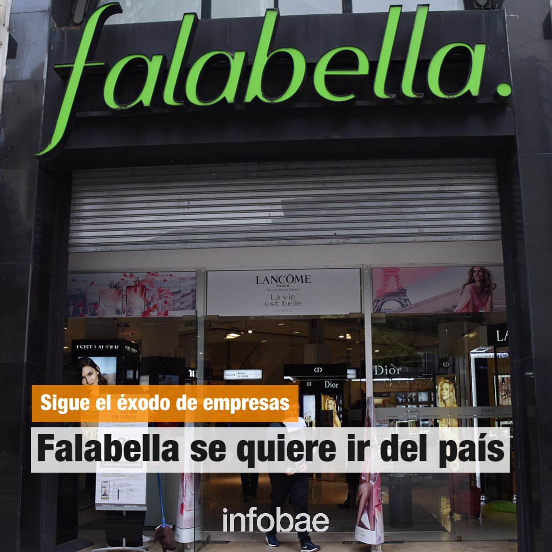 infobae's tweet photo. Falabella confirmó que se quiere ir de la Argentina y que en los próximos días cerrará las primeras cuatro tiendas https://t.co/D2xLxnZnw0 https://t.co/TiFvlhVKyj