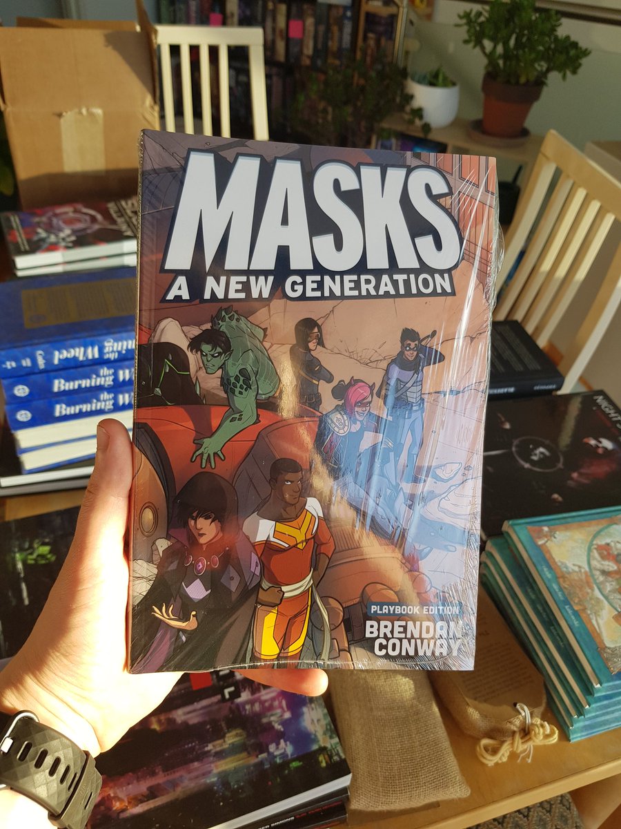 rpgbookshelf's tweet image. Masks is back in stock baybee 😎
(Along with a whole bunch of our other faves!)
