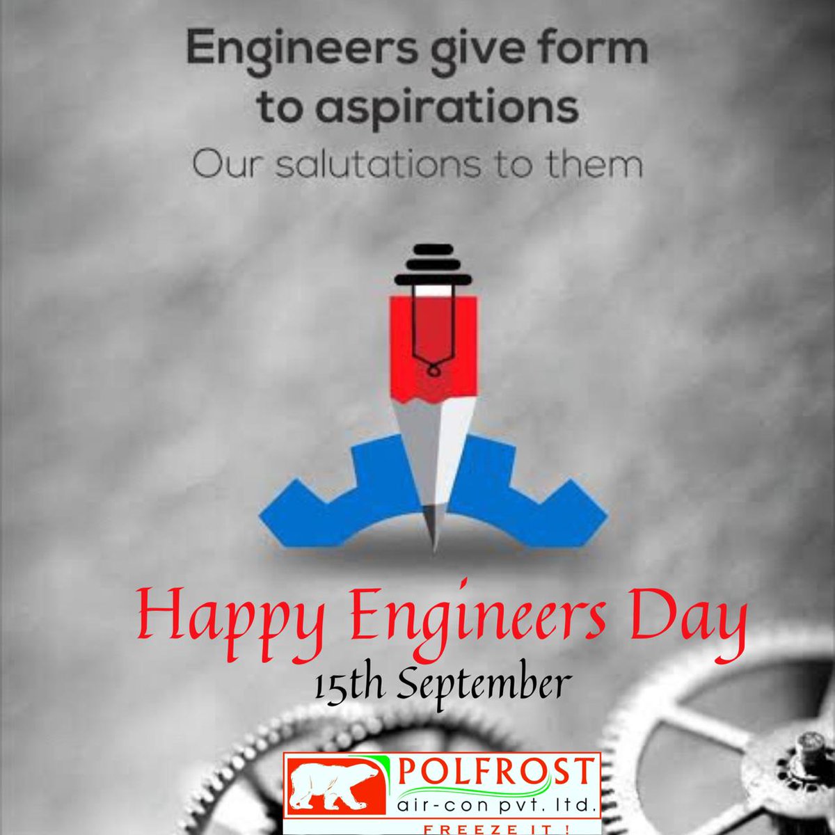PolfrostAircon's tweet photo. “What we usually consider as impossible are simply engineering problems… there’s no law of physics preventing them.”
.
.
.
.
.
.
#hvac #EngineersDay2020 https://t.co/osX3zKJZsU