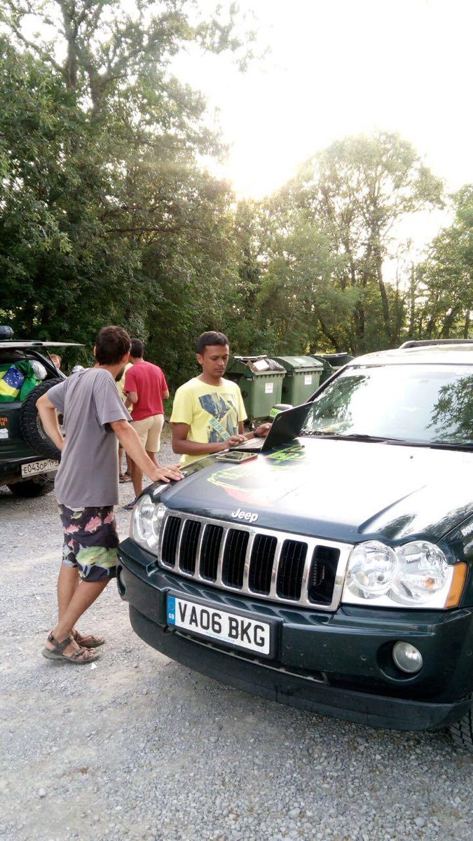 7. We met one russian family of three (mom, dad and son) at a parking lot in slovenia. They helped us on so many fronts - free russia maps for our GPS device and many other tips. They told us to reach out to them when we hit moscow.