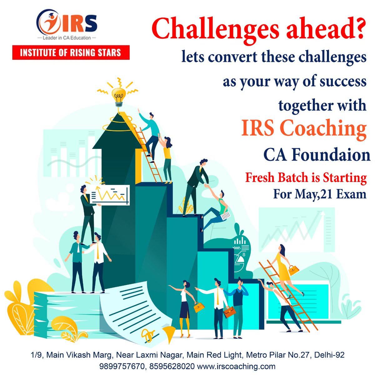 IRSCoaching's tweet photo. let's make your preparation better with us. join our exclusive CA classes.
@IRSCoaching  #CACourses #bestinstitute #covid19 #coronavirus #exams #accountant #catalents #cacentral #cagroup #onlineclasses #joinnewbatch #bestcacoaching #JOINIRS. https://t.co/Qc1D7kNGoi