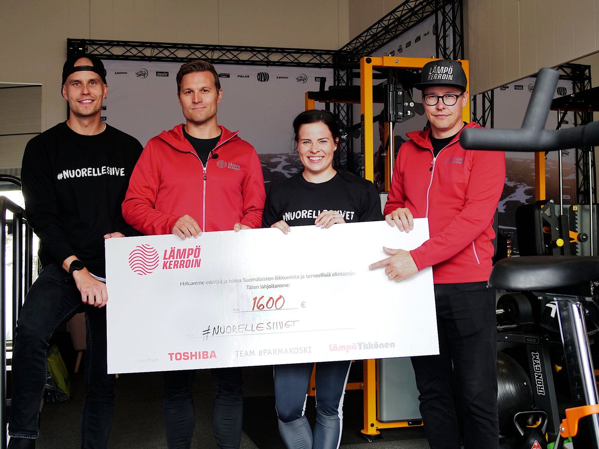 Kiitos <a href="/lampoykkonen/">LämpöYkkönen Oy</a> ja Krista Pärmäkoski🔥

#nuorellesiivet -kampanja sai 1600€ lahjoituksen ja potti kasvaa kun Lämpökerroin YouTube -sarja tulee ulos ensi viikolla. Sen jälkeen potti kasvaa euro per tykkäys tahtia.

Krista on muuten  itsekin #urheiluakatemiat -kasvatti!