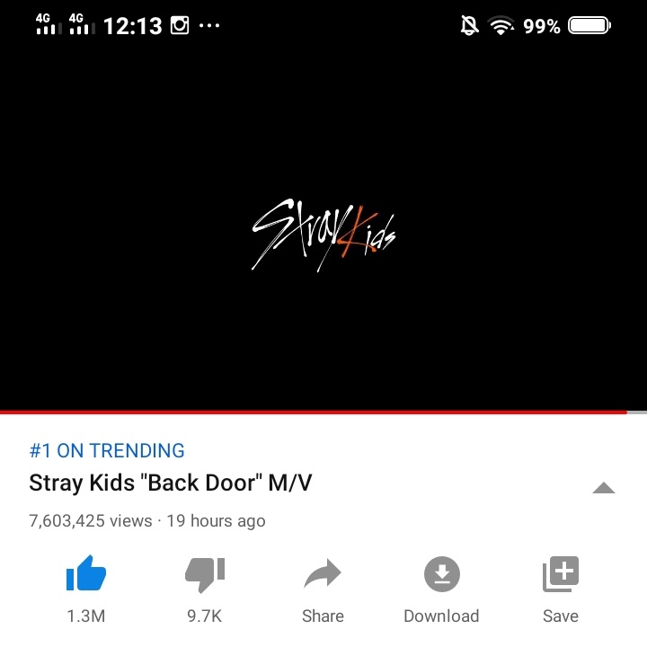 1:09 PM KST— 7,602,425 views #BackDoorOutNow  #StrayKids_IN生  #StrayKids_INLIFE  #StrayKids_BackDoor #스트레이키즈_백도어  @Stray_Kids