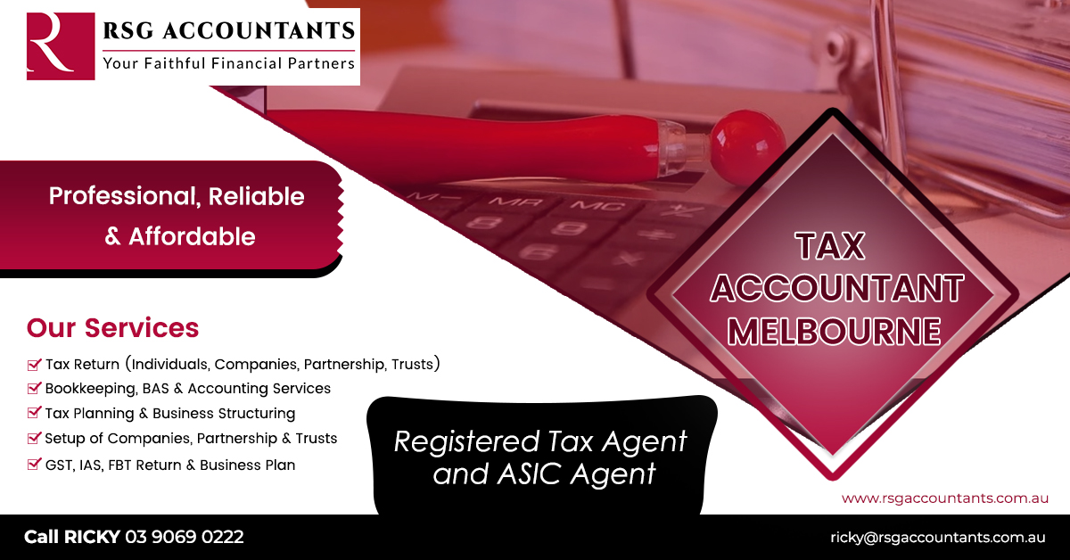 RsgAccountants's tweet photo. 𝑇𝑎𝑥 𝐴𝑐𝑐𝑜𝑢𝑛𝑡𝑎𝑛𝑡 𝑀𝑒𝑙𝑏𝑜𝑢𝑟𝑛𝑒

We, RSG Accountants can deal with your complex Tax return issues. Our primary goal is to offer the best Accounting &amp; Tax Services. Visit: https://t.co/uEART9i6T2
#TaxAccountant #TaxReturn #Accounting #TaxServices #Melbourne https://t.co/OwRILmY1Wx
