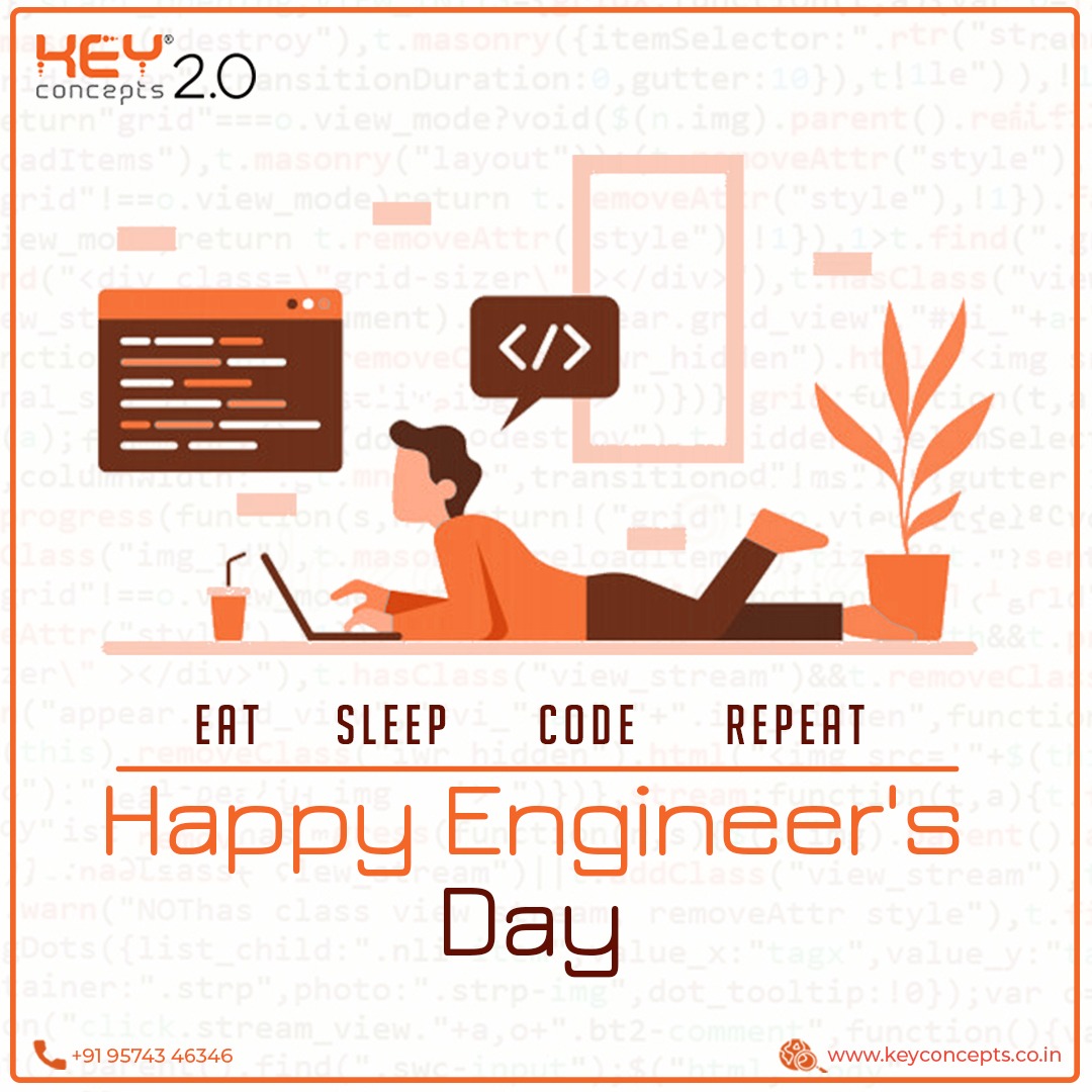 KCITSindia's tweet photo. Engineering is not only study of 45 subjects but it is moral studies of intellectual life. Happy Engineer's Day!!!
#engineer #innovation #engineersday #happyengineersday #engineersday2020 #code #worklife #engineering #kcits #keyconcepts #surat https://t.co/U11rc9lVuI