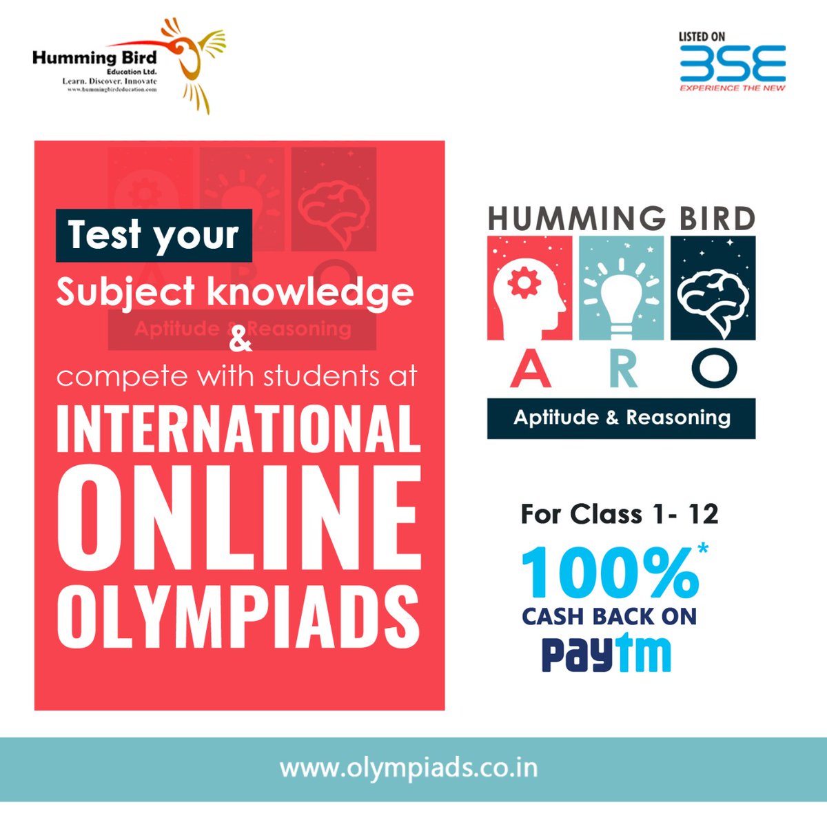 HummingBird_Edu's tweet photo. Humming Bird Aptitude &amp; Reasoning Online Olympiad
Register Your Child Today at https://t.co/1McWDeahVI
#Students #toppers #Registration #winner #Olympiad #Exam #knowledge #NationalLevel #childKnowledge
Call Us @ 011-47096144, 9953777349
Mail Us @ info@hummingbirdeducation.com https://t.co/epUgiWfpxQ