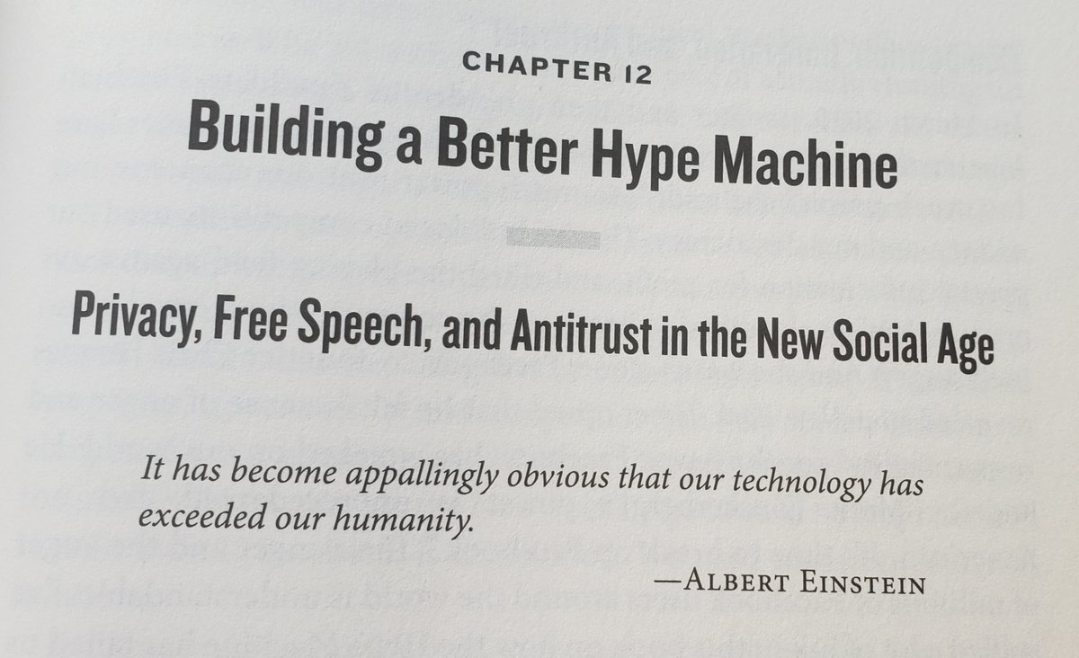 [Chapter 12] describes how we must adapt to the New Social Age, providing detailed solutions for Privacy and Data Protection, Antitrust, Competition, Data Portability, Fake News, Free Speech vs Hate Speech, Election Integrity and much much more... 13/