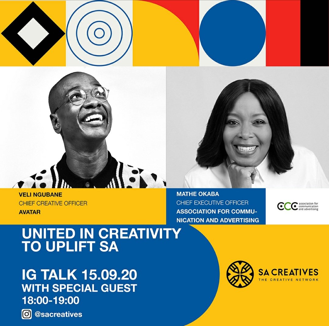 TheNduna's tweet photo. NOT TO BE MISSED ⏰ tonight I'll be chatting to the @ACA_SA industry body CEO @MatheaModimo we will focus on transformation (monitoring) & the urgent steps that need to be taken to speed up the pace of transformation, inclusion & diversity in the ad industry. #UnitedInCreativity https://t.co/NClGIMJyz2