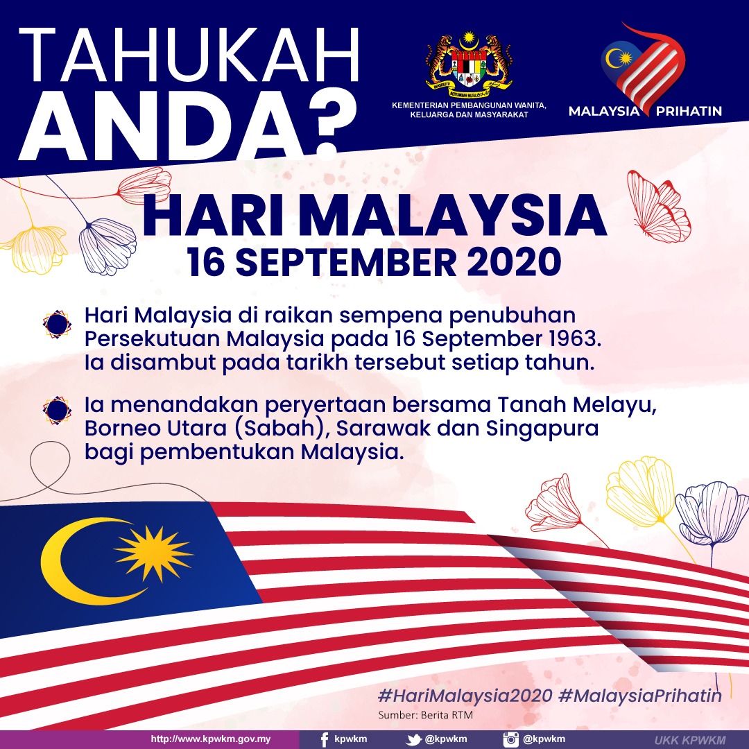 Kpwkm A Twitter Apa Yang Kita Perlu Tahu Tentang Sambutan Hari Malaysia Kpwkmprihatin Harimalaysia2020